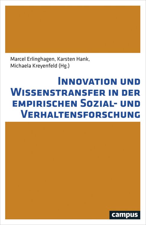 Produktbild: Innovation und Wissenstransfer in der empirischen Sozial- und Verhaltensforschung