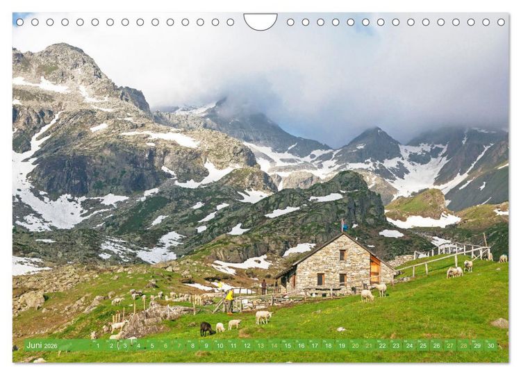 Produktbild: Wunderbares Tessin: Mediterranes Klima und italienisches Flair (Wandkalender 2026 DIN A4 quer), CALVENDO Monatskalender