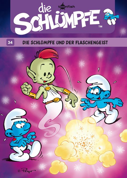Produktbild: Die Schl&uuml;mpfe 34: Die Schl&uuml;mpfe und der Flaschengeist