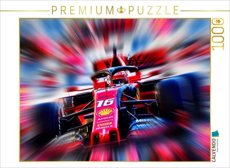 Produktbild: CALVENDO Puzzle Charles Leclerc aus dem F&uuml;rstentum Monaco ist bei der Scuderia Ferrari unter Vertrag. Leclerc ist erst der dritte Monegasse in der For