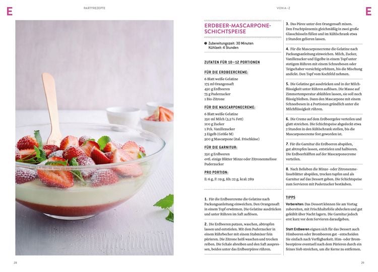 Produktbild: Partyrezepte von A&ndash;Z
