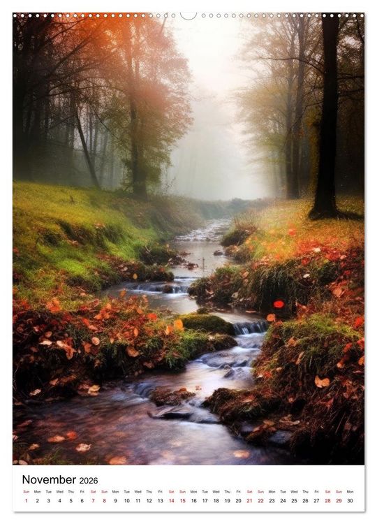 Produktbild: Rhythmic Nature (Wall Calendar 2026 DIN A2 portrait), CALVENDO 12 Month Wall Calendar