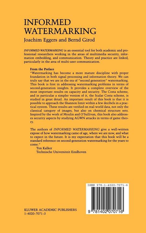 Produktbild: Informed Watermarking