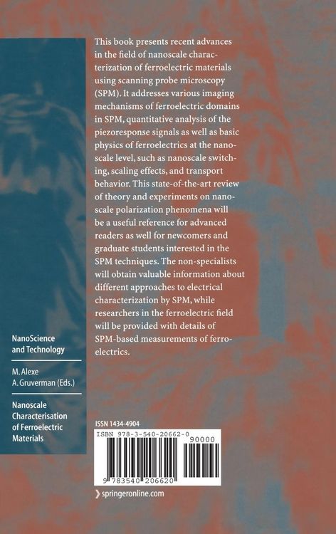 Produktbild: Nanoscale Characterisation of Ferroelectric Materials