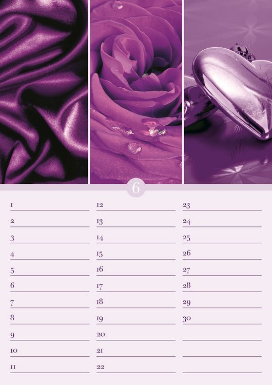 Produktbild: Geburtstagskalender Harmonie & Farbe - immerw&auml;hrend - (21 x 30)