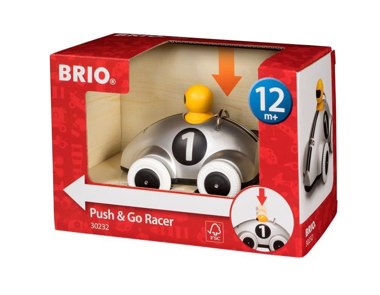Produktbild: BRIO Infant/ Toddler - Push & Go Rennwagen Silber Edition
