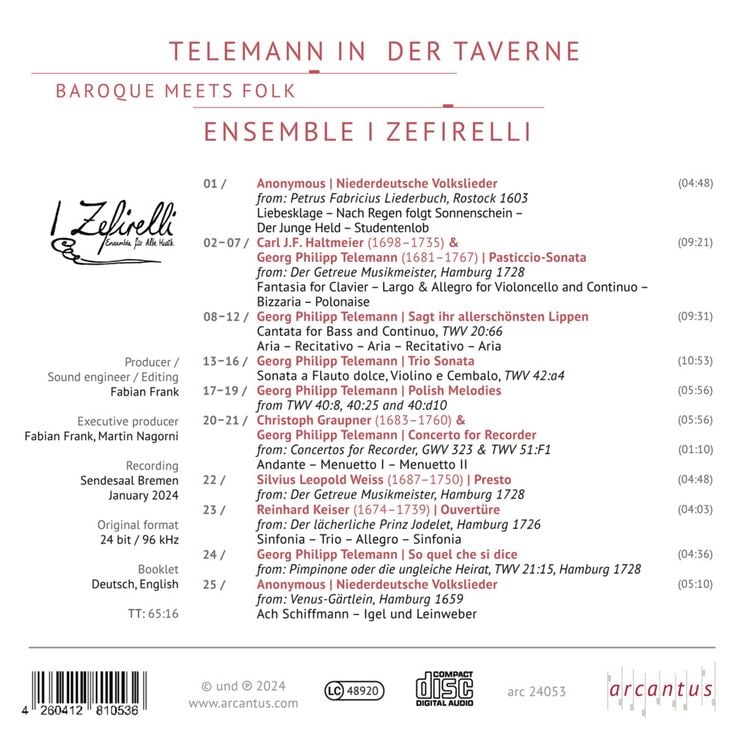 Produktbild: Telemann in der Taverne