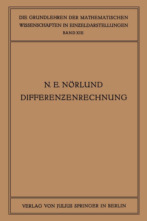 Produktbild: Vorlesungen &uuml;ber Differenzenrechnung