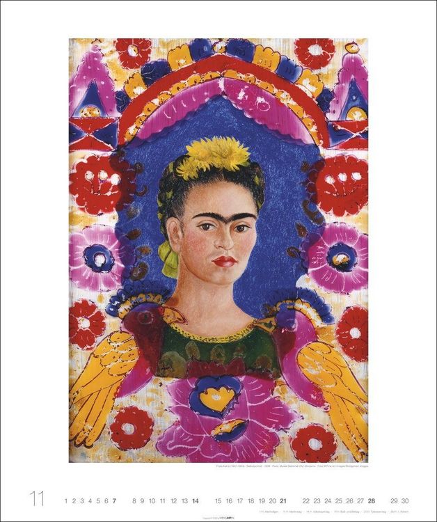 Produktbild: Frida Kahlo Edition Kalender 2027