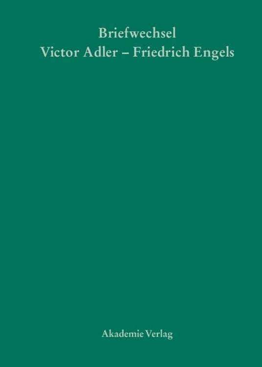 Produktbild: Victor Adler / Friedrich Engels, Briefwechsel