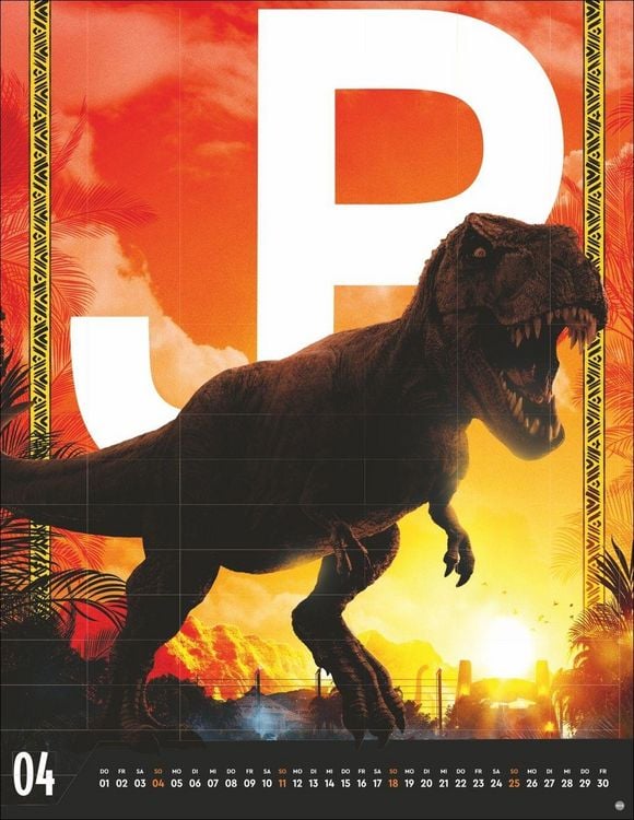 Produktbild: Jurassic Filmplakate Posterkalender 2027