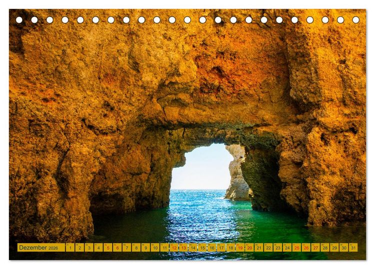Produktbild: Algarve pur (Tischkalender 2026 DIN A5 quer), CALVENDO Monatskalender