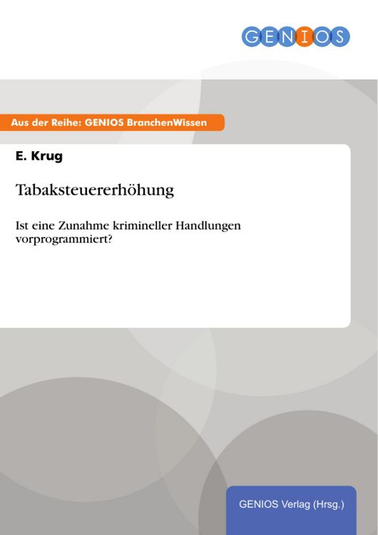 Produktbild: Tabaksteuererh&ouml;hung
