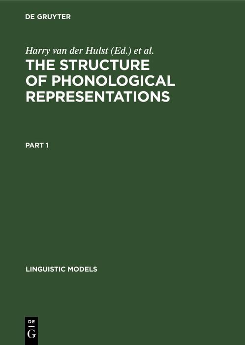 Produktbild: The Structure of Phonological Representations. Part 1