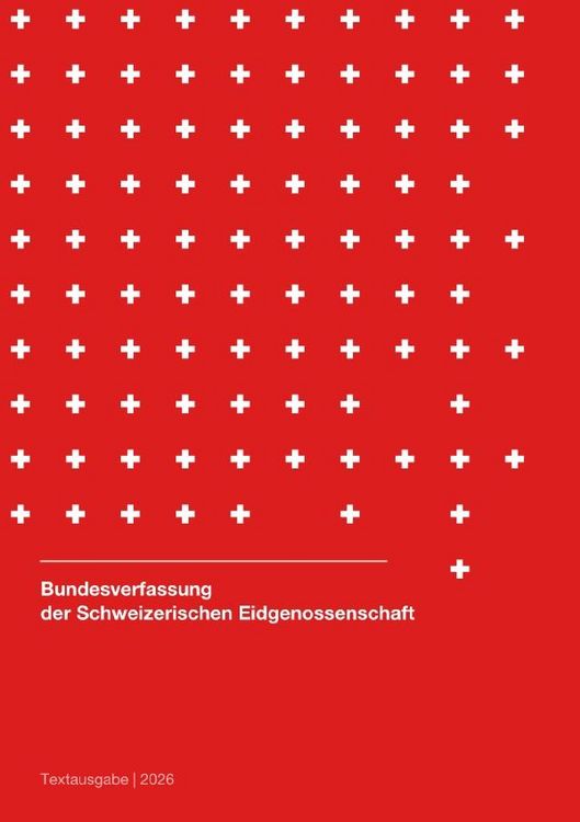 Produktbild: Bundesverfassung der Schweizerischen Eidgenossenschaft 2026