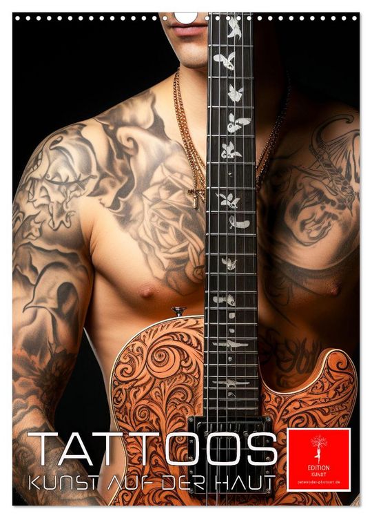 Produktbild: Tattoos Kunst auf der Haut (Wandkalender 2026 DIN A3 hoch), CALVENDO Monatskalender