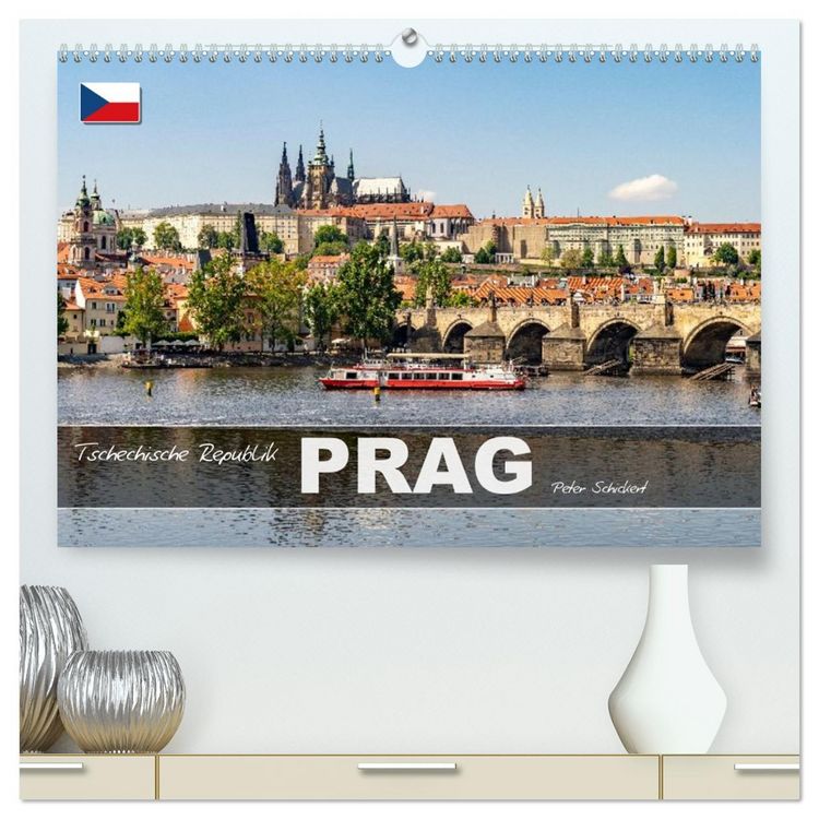 Produktbild: Tschechische Republik - Prag (hochwertiger Premium Wandkalender 2026 DIN A2 quer), Kunstdruck in Hochglanz
