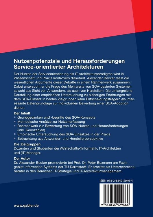 Produktbild: Nutzenpotenziale und Herausforderungen Service-orientierter Architekturen