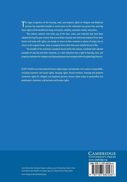 Produktbild: Housing and Property Restitution Rights of Refugees and Displaced Persons