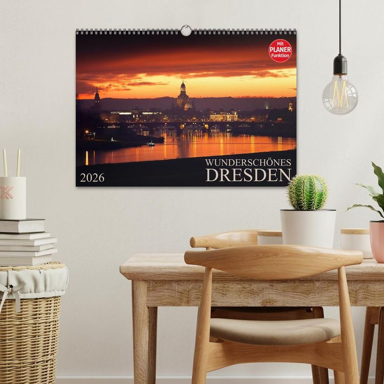 Produktbild: Wundersch&ouml;nes Dresden (Wandkalender 2026 DIN A3 quer), CALVENDO Monatskalender