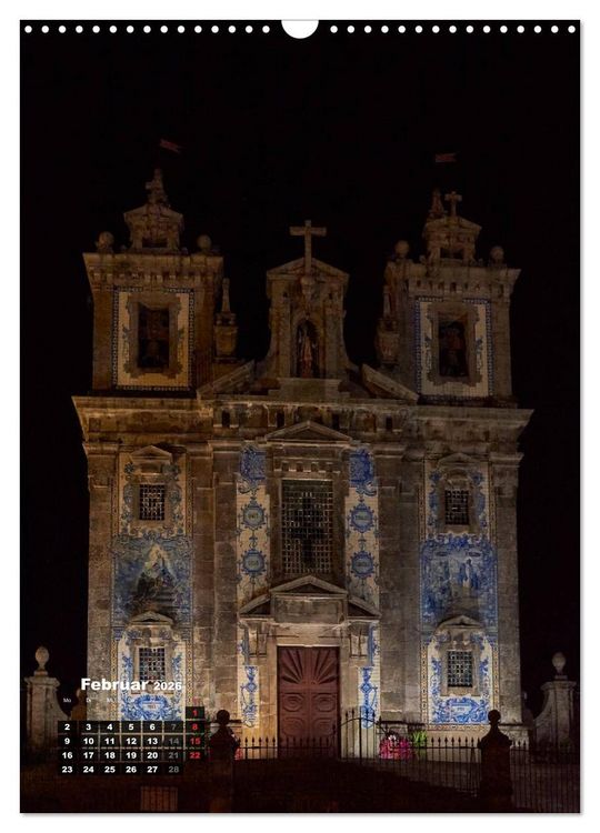 Produktbild: Porto Tag und Nacht (Wandkalender 2026 DIN A3 hoch), CALVENDO Monatskalender
