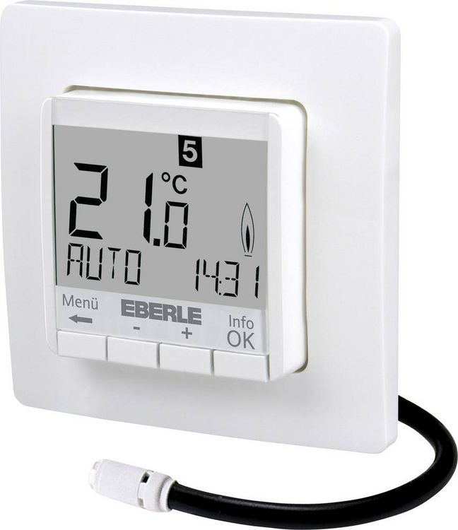 Produktbild: Eberle 527 8124 55 100 FIT 3F Raumthermostat Unterputz Heizen, Bodentemperatur 1St.