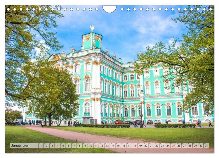Produktbild: St. Petersburg - Prachtvolle Ostseemetropole (Wandkalender 2026 DIN A4 quer), CALVENDO Monatskalender