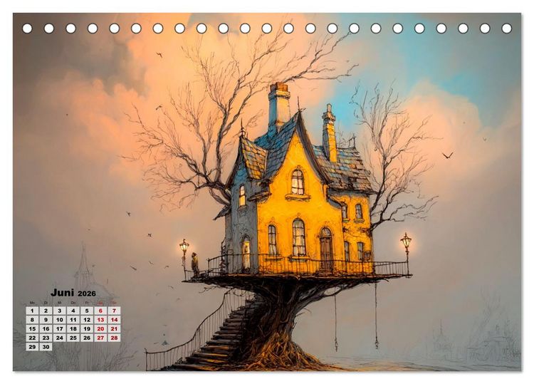 Produktbild: Ein Zuhause ist kein Winkelma&szlig;, sondern ein Gef&uuml;hl (Tischkalender 2026 DIN A5 quer), CALVENDO Monatskalender