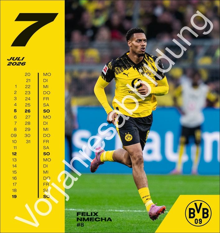 Produktbild: BVB Postkartenkalender 2027