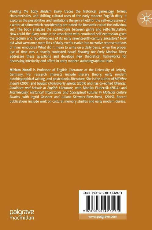 Produktbild: Reading the Early Modern English Diary