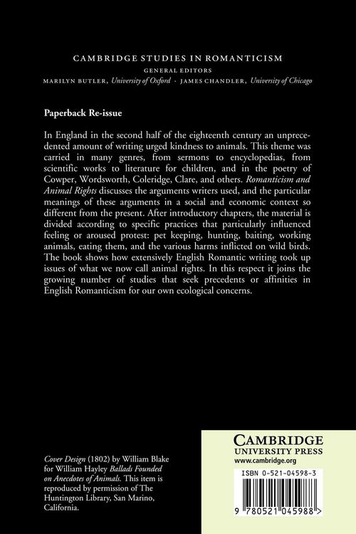Produktbild: Romanticism and Animal Rights