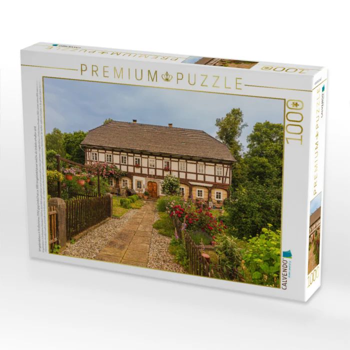 Produktbild: CALVENDO Puzzle Umgebindehaus in Gro&szlig;sch&ouml;nau (1352 gegr&uuml;ndet) hat ca. 660 Umgebindeh&auml;user welche als Unikate erhalten sind. | 1000 Teile Lege-Gr&ouml;&szlig;e 64x48cm Foto-Puzzle f&uuml;r gl&uuml;ckliche Stunden