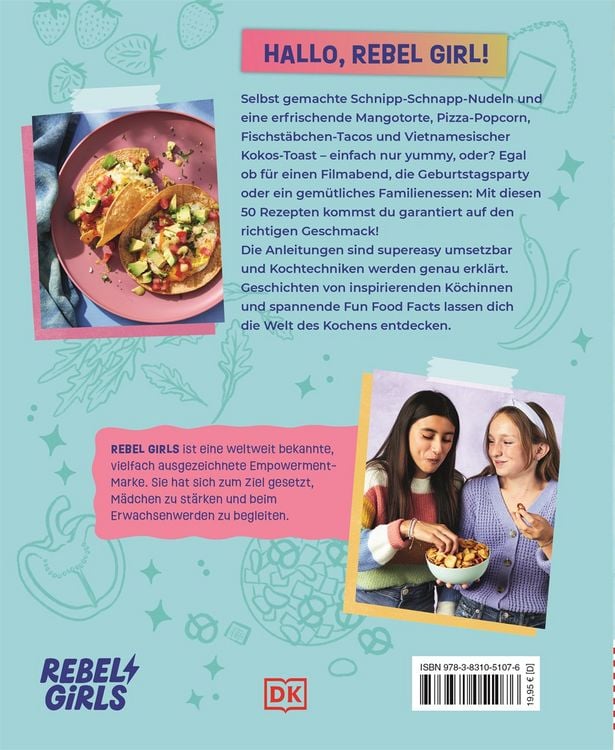 Produktbild: Rebel Girls - das Original. Cookbook for Rebel Girls