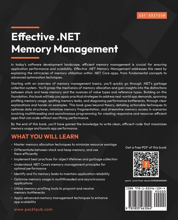 Produktbild: Effective .NET Memory Management