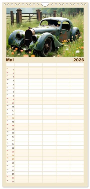 Produktbild: Familienplaner 2026 - Vergessene Legenden mit 5 Spalten (Wandkalender, 21 x 45 cm) CALVENDO