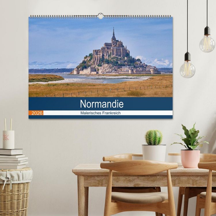 Produktbild: Traumreisen Normandie (Wandkalender 2026 DIN A2 quer), CALVENDO Monatskalender