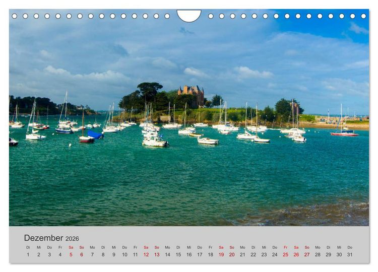 Produktbild: Die Sch&ouml;nheit der Bretagne (Wandkalender 2026 DIN A4 quer), CALVENDO Monatskalender