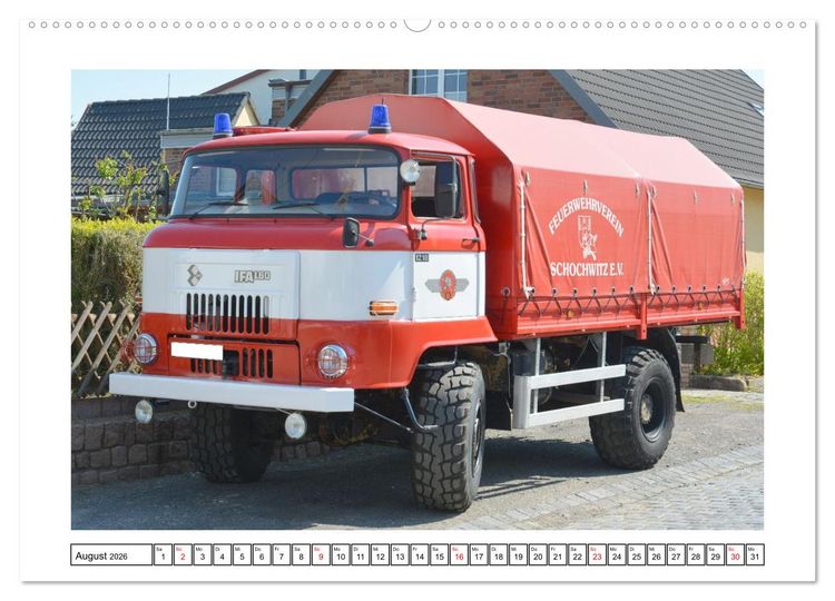 Produktbild: Einsatzfahrzeuge der DDR (Wandkalender 2026 DIN A2 quer), CALVENDO Monatskalender