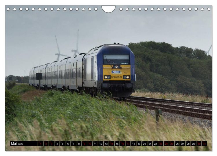 Produktbild: Die Marschbahn (Wandkalender 2026 DIN A4 quer), CALVENDO Monatskalender