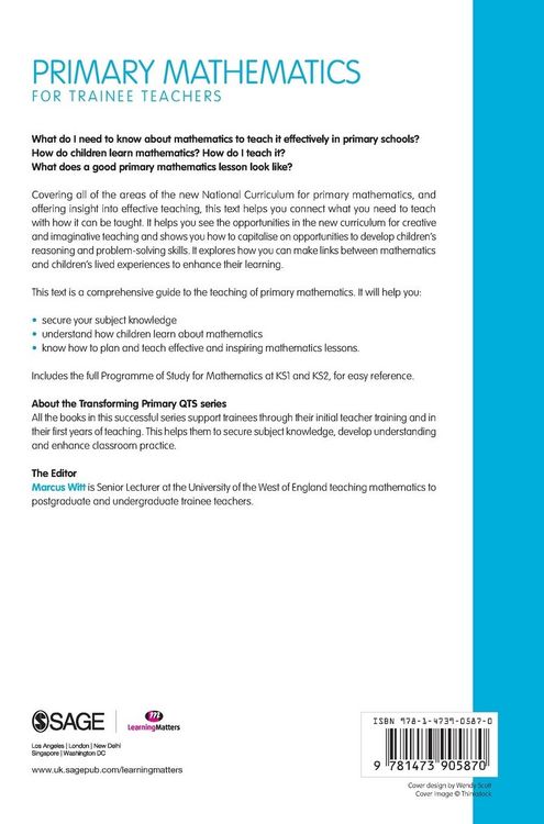 Produktbild: Primary Mathematics for Trainee Teachers