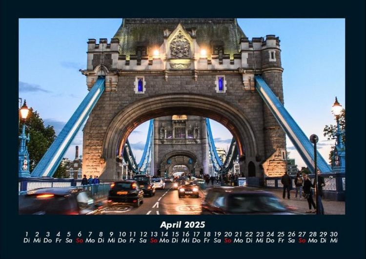 Produktbild: London 2025 Fotokalender DIN A4