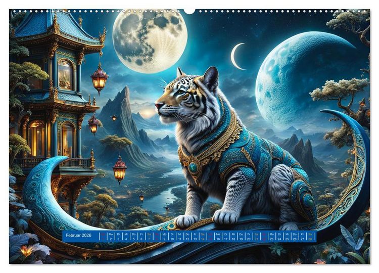 Produktbild: Verborgene Welten: Arkanum der mystischen Tierwesen (Wandkalender 2026 DIN A2 quer), CALVENDO Monatskalender