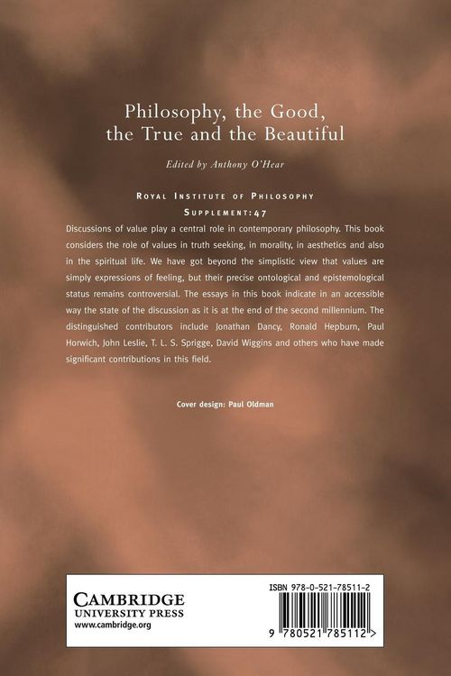 Produktbild: Philosophy, the Good, the True and the Beautiful