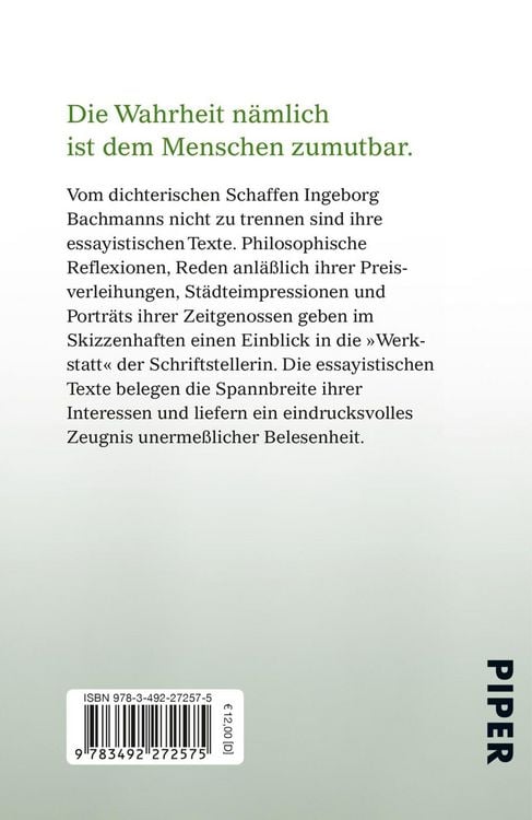 Produktbild: Die Wahrheit ist dem Menschen zumutbar