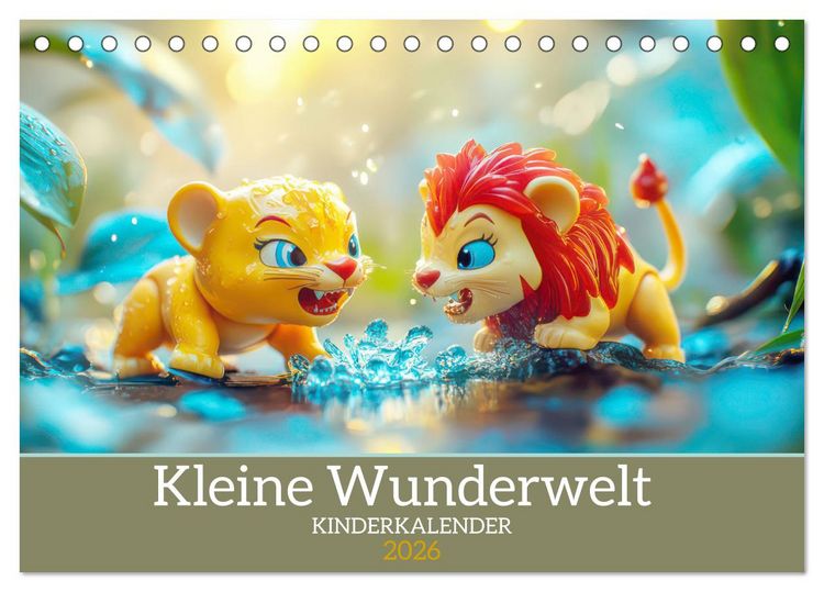 Produktbild: Kleine Wunderwelt - Kinderkalender (Tischkalender 2026 DIN A5 quer), CALVENDO Monatskalender