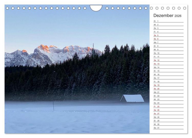 Produktbild: Alpenauszeit - Bergpause f&uuml;rs Herz (Wandkalender 2026 DIN A4 quer), CALVENDO Monatskalender