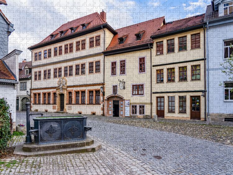 Produktbild: CALVENDO Puzzle Brunnen an der Stiftsgasse | 1000 Teile Lege-Gr&ouml;&szlig;e 64x48cm Foto-Puzzle f&uuml;r gl&uuml;ckliche Stunden