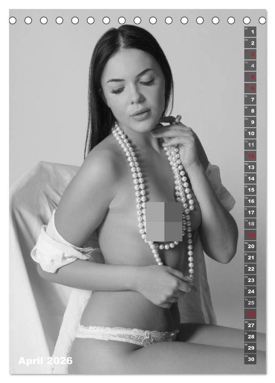 Produktbild: EROTIK FOTOART SEXY GIRLS (Tischkalender 2026 DIN A5 hoch), CALVENDO Monatskalender