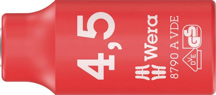 Produktbild: Wera 8790A VDE 05005929001 VDE-Steckschl&uuml;sseleinsatz isoliert 1/4\" (6.3 mm)