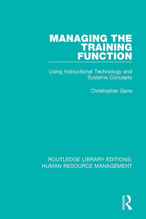 Produktbild: Managing the Training Function